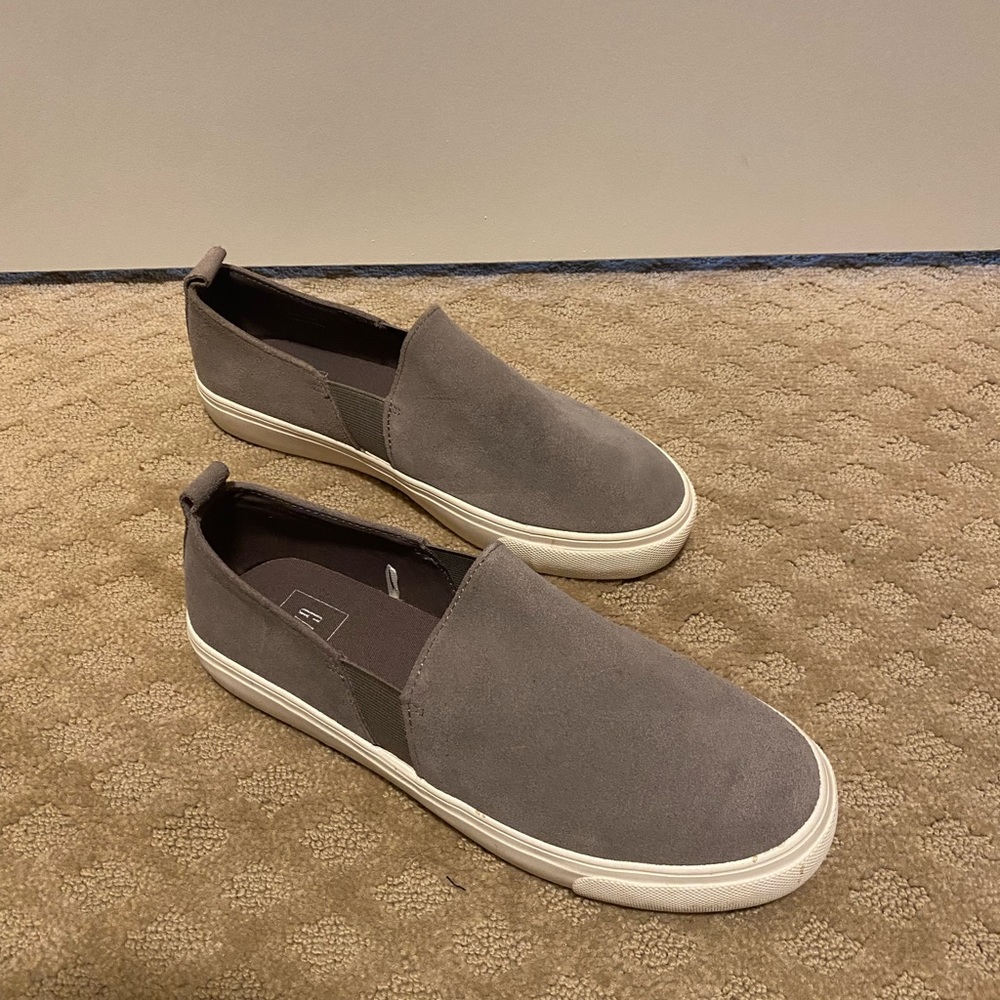 GAP Gray Slip-On Sneakers with White Soles